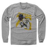 Mens Long Sleeve Heather Gray