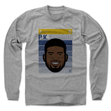 Mens Long Sleeve Heather Gray