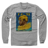 Mens Long Sleeve Heather Gray
