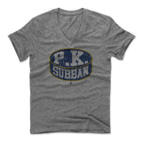 Mens Men's V-Neck Heather Gray