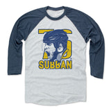 Mens Baseball T-Shirt Indigo / Ash