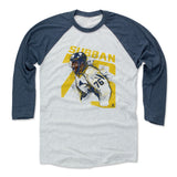 Mens Baseball T-Shirt Indigo / Ash