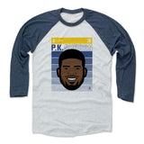 Mens Baseball T-Shirt Indigo / Ash