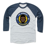 Mens Baseball T-Shirt Indigo / Ash