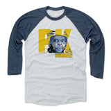 Mens Baseball T-Shirt Indigo / Ash