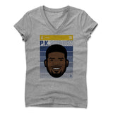 Womens Women's V-Neck Athletic Gray